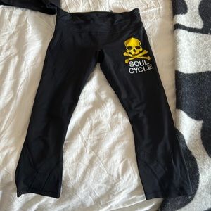 SoulCycle lulelemon skill and crossbones leggings